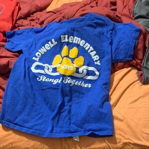 Blue and Yellow Kids Shirt